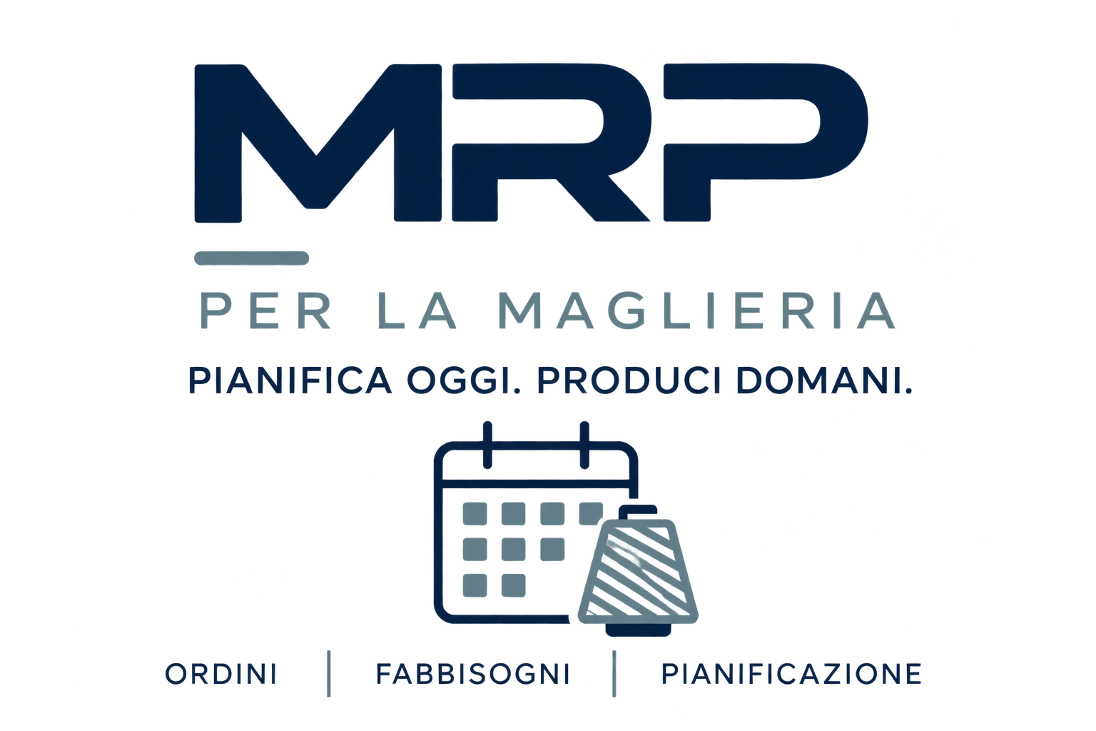 Logo Maglia Project MRP — Pianifica oggi. Produci domani.